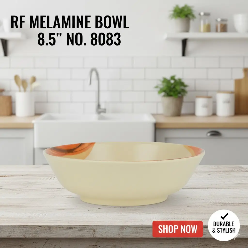 [FVM37498] RF MELAMINE BOWL 8.5"  NO.8083