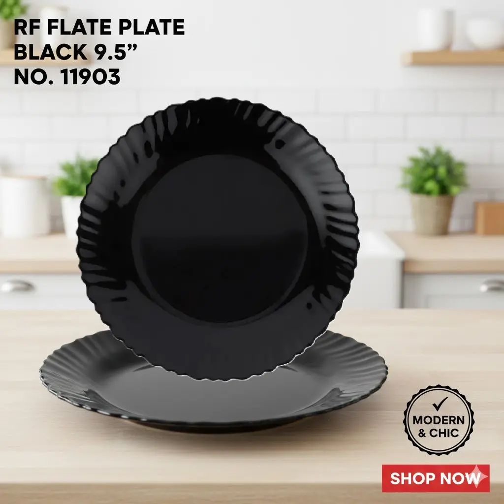 [FVM37502] RF FLATE PLATE BLACK 9.5" 11903