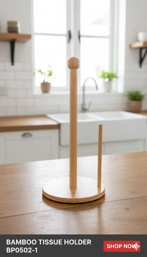 [FVM37583] BAMBOO TISSUE HOLDER BP0502-1