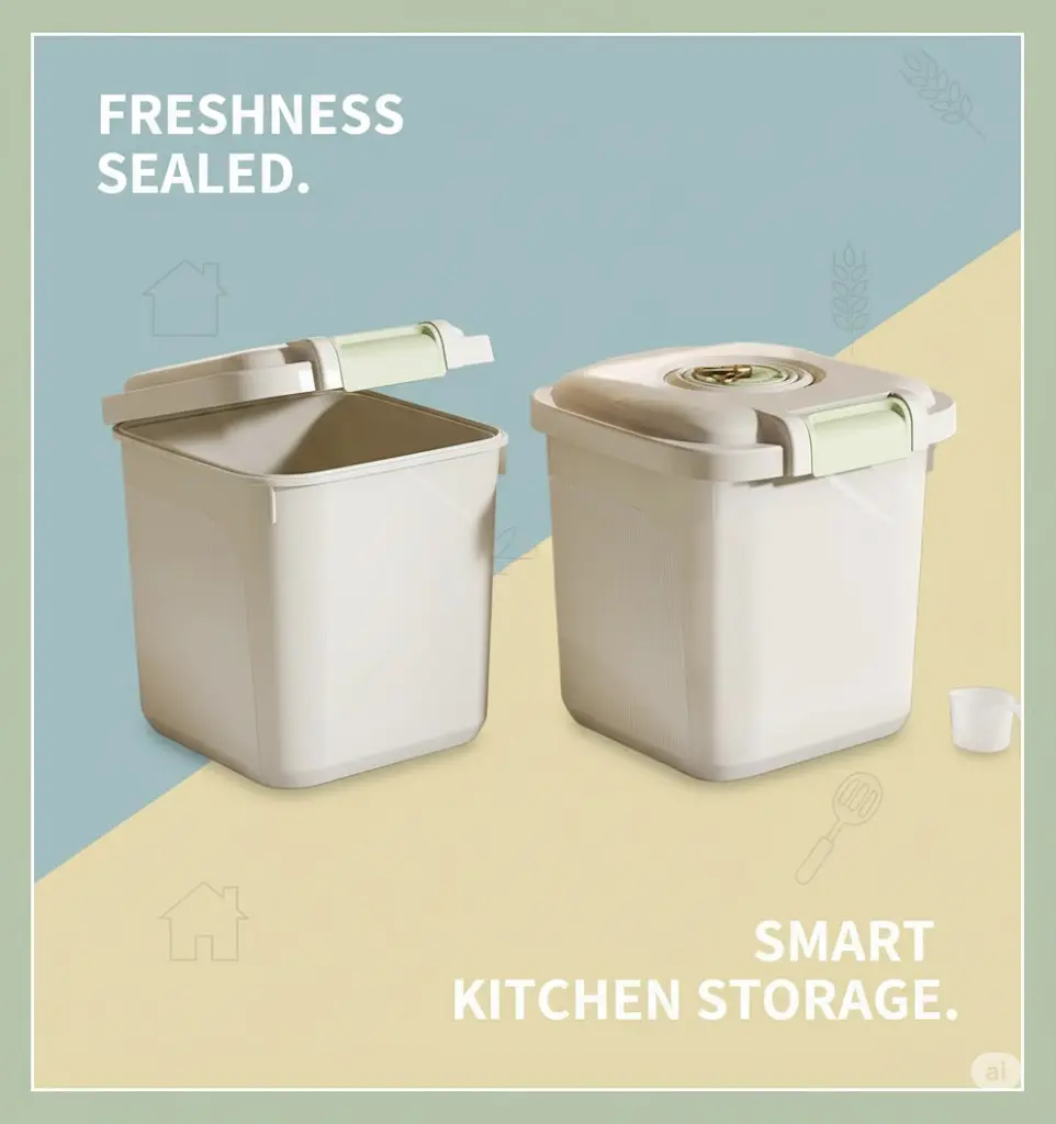 [FVM37593] PLASTIC RICE CONTAINER NO.8863