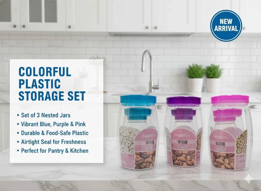 [FVM37595] PLASTIC BOX 3PCS NO.JB-903