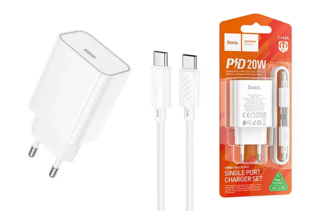 [FVM37673] HOCO CHARGER SET CTC 20W C143A