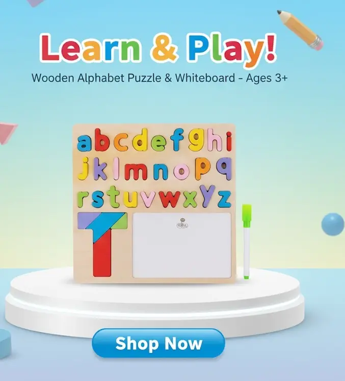 [FVM37832] ED W/TOY LETTERS  BOARD XD26