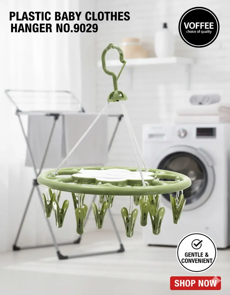 [FVM37884] PLASTIC BABY CLOTHES HANGER NO.9029