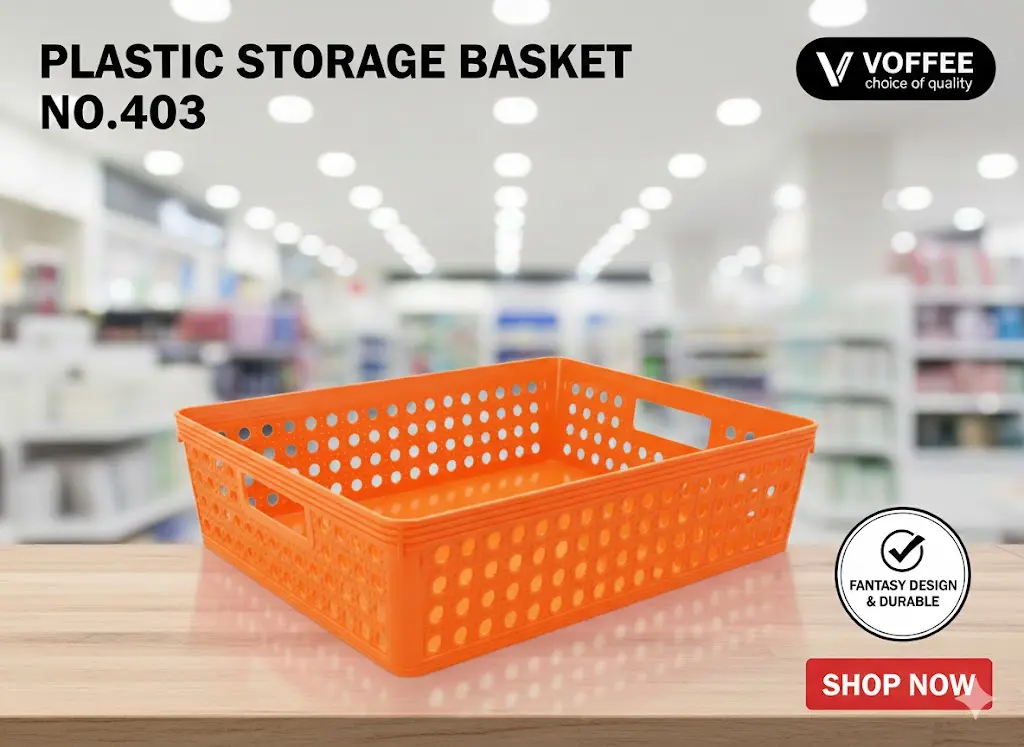 [FVM37932] [FVM37932] PLASTIC STORAGE BASKET NO.403