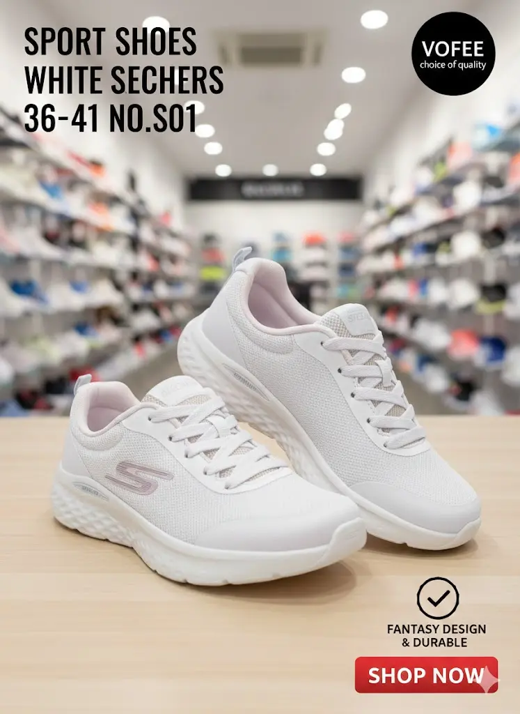 [FVM37988] SPORT SHOES WHITE SKECHERS 36-41 NO.S01