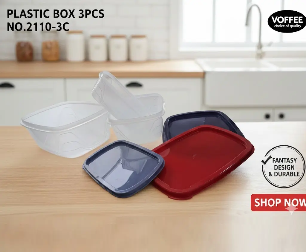 [FVM38006] PLASTIC BOX 3PCS NO.21110-3C