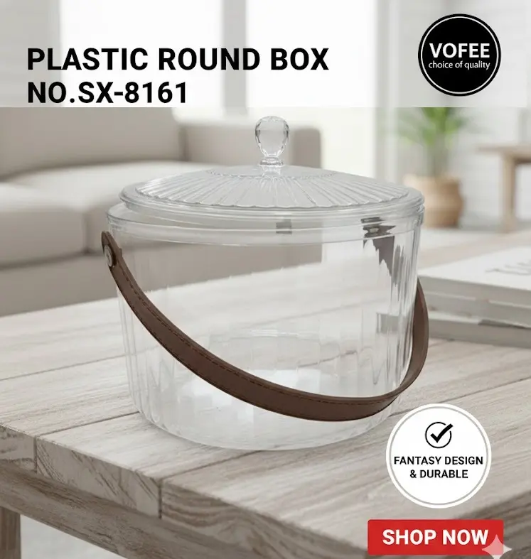 [FVM38017] PLASTIC ROUND BOX NO.SX-8161