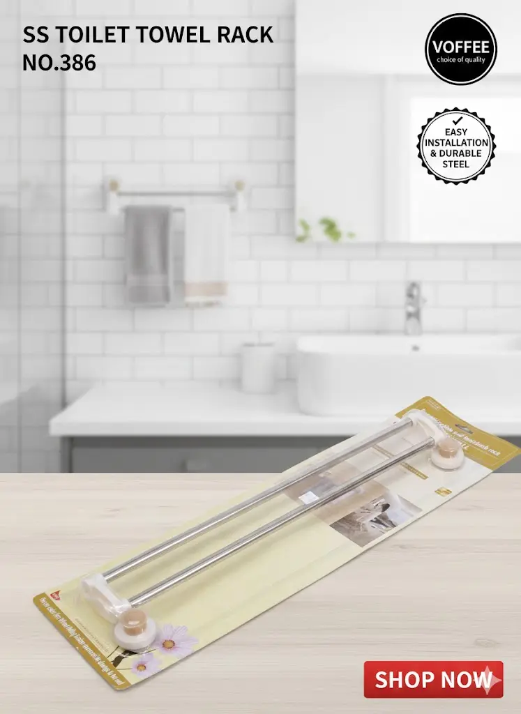 [FVM38032] SS TOILET TOWEL RACK NO.386