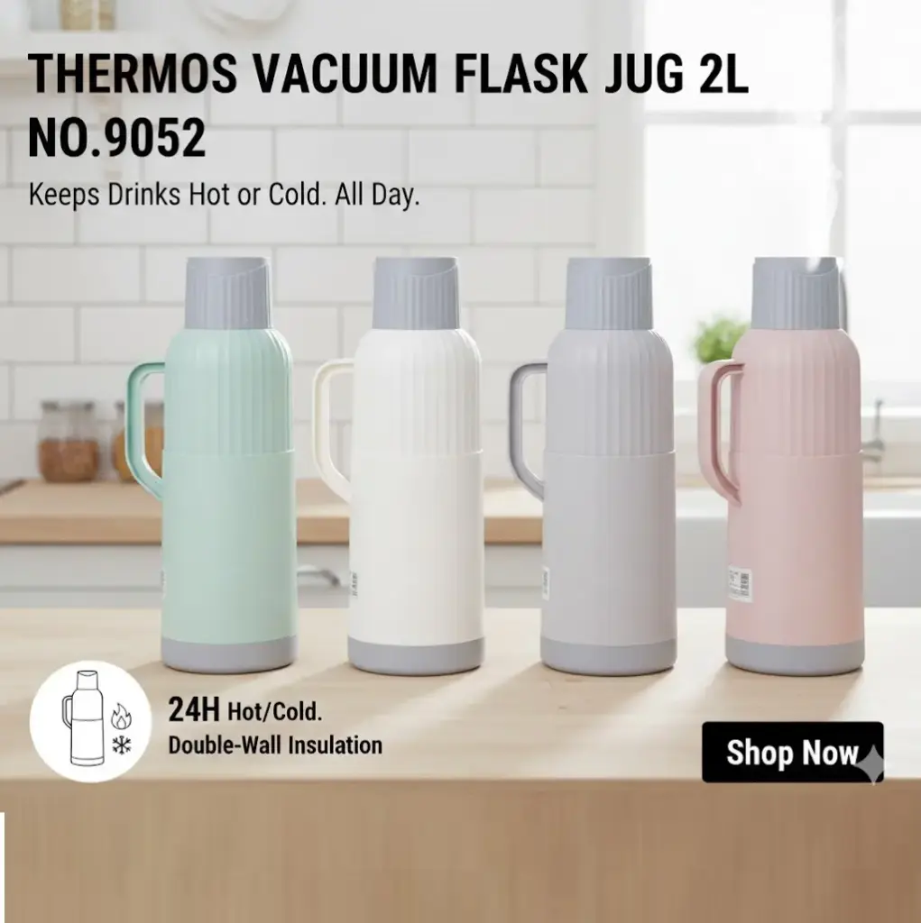 [FVM38056] [FVM38056] THERMOS VACUUM FLASK JUG 2L NO.9052