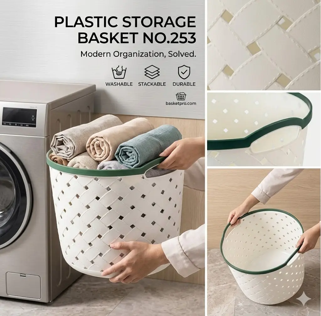 [FVM38059] [FVM38059] PLASTIC STORAGE BASKET NO.253