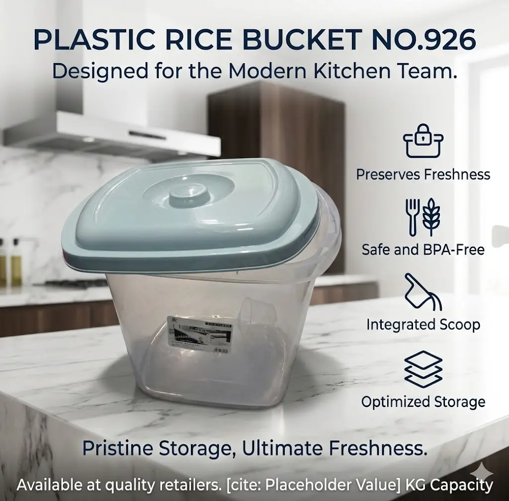 [FVM38061] [FVM38061] PLASTIC RICE BUCKET NO.926