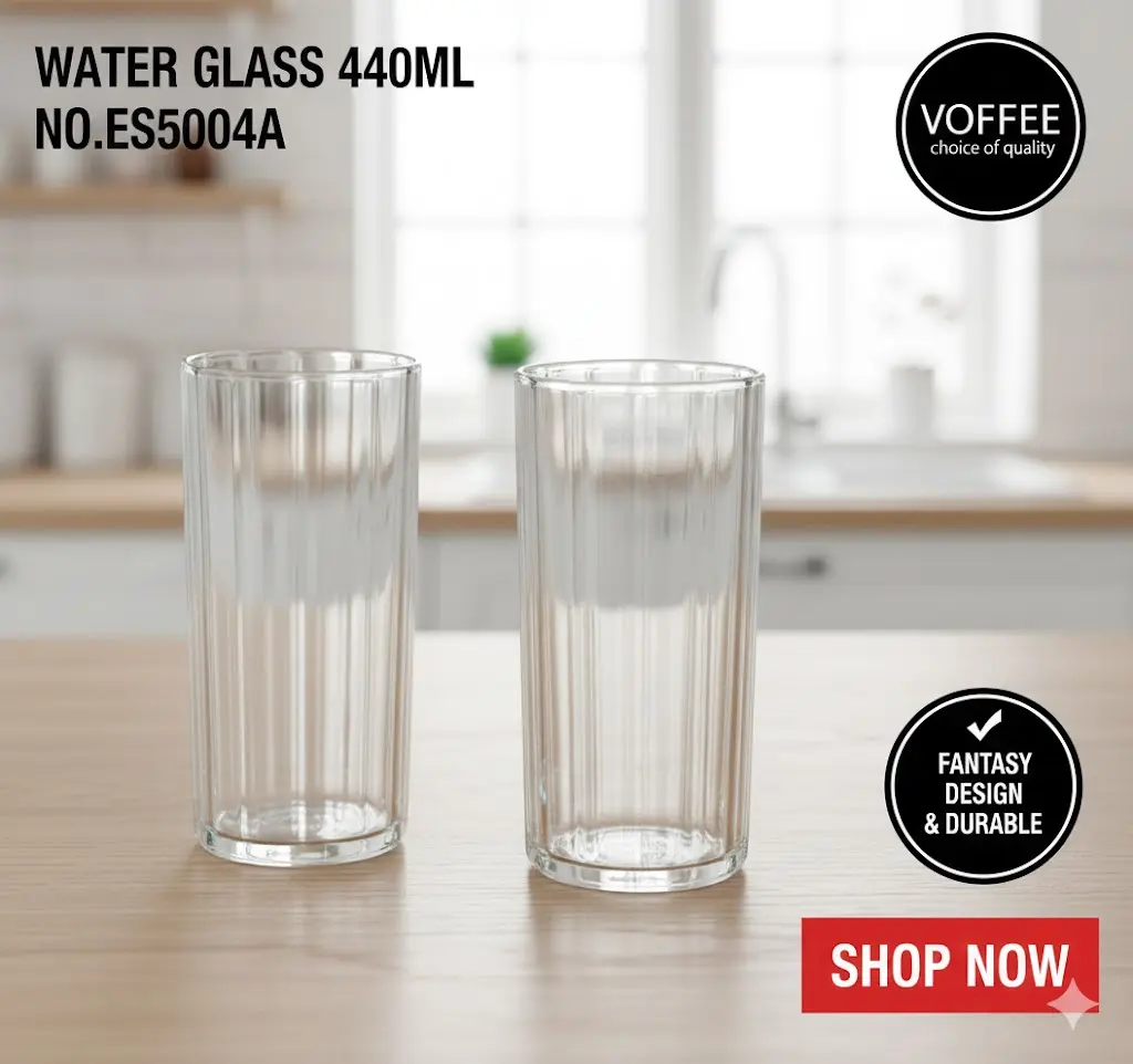 [FVM38090] [FVM38090] WATER GLASS 440ML NO.ES5004A