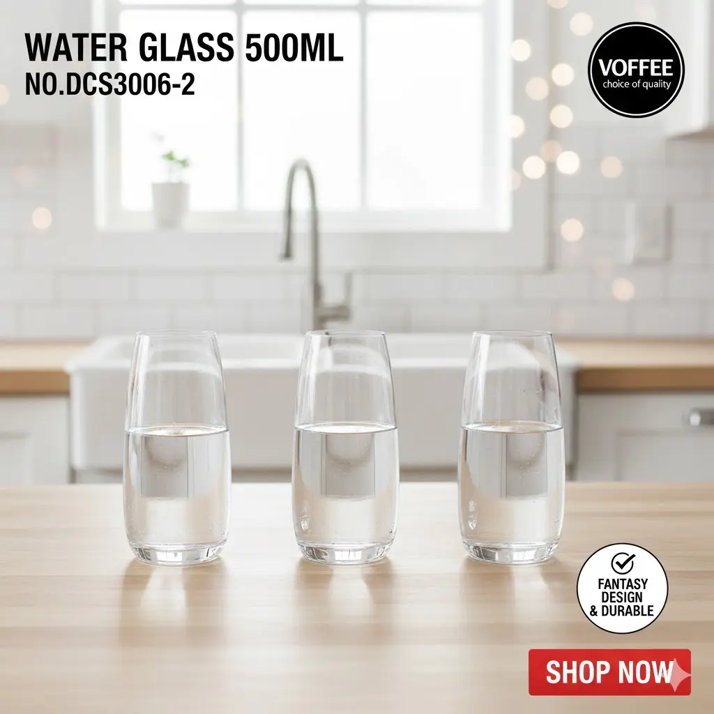 [FVM38092] WATER GLASS 500ML NO.DCS3006-2