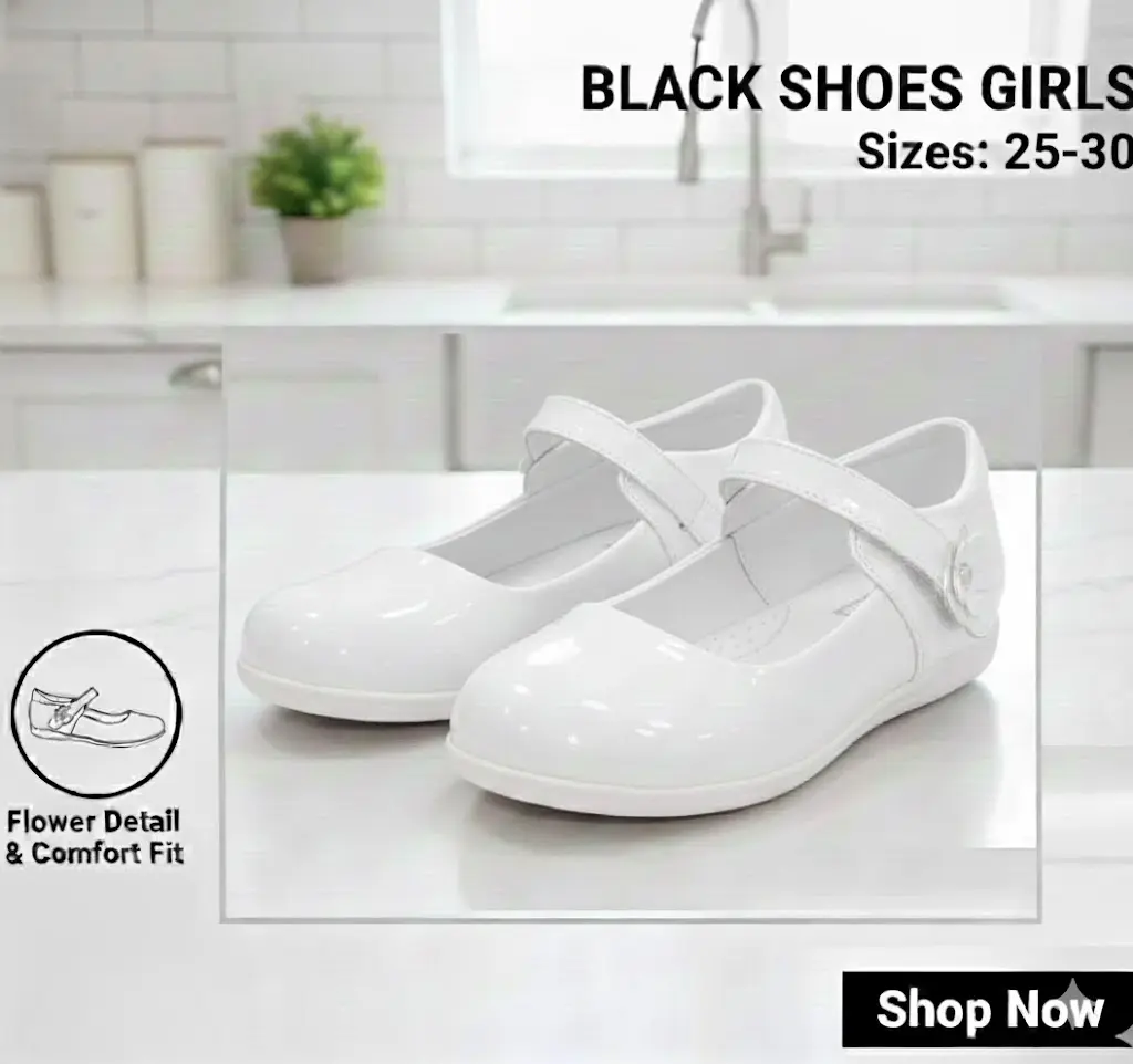 [FVM38104] WHITE SHOES GIRLS 25-30  