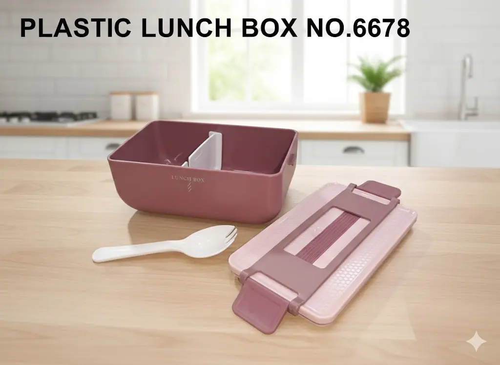 [FVM38123] PLASTIC LUNCH BOX NO.6678