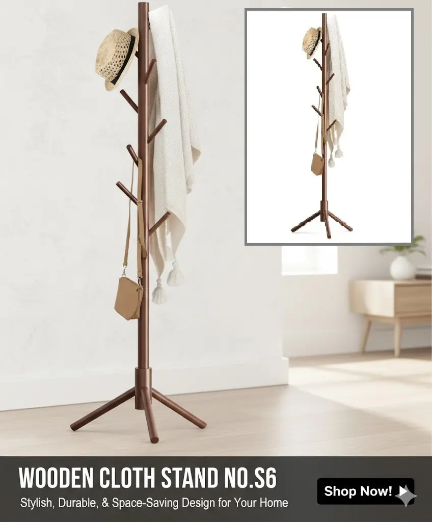 [FVM38149] [FVM38149] WOODEN CLOTH STAND NO.S6