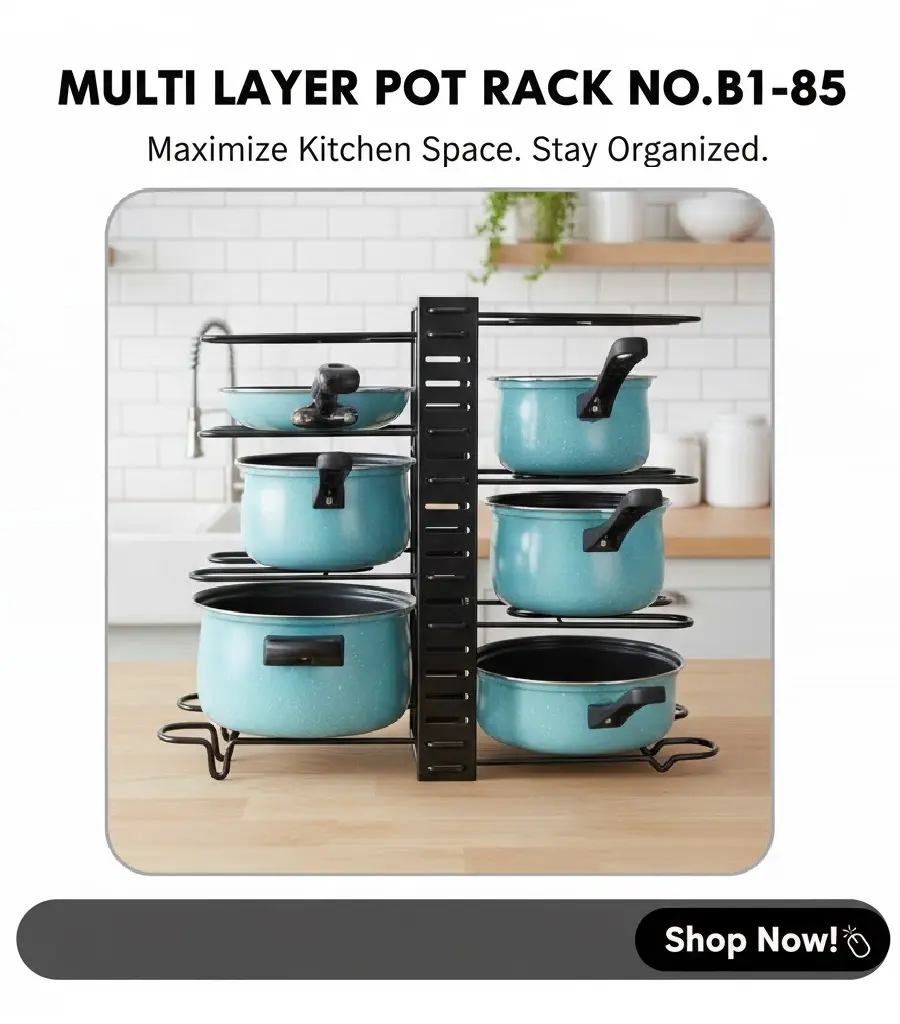 [FVM38150] [FVM38150] MULTI LAYER POT RACK NO.B1-85