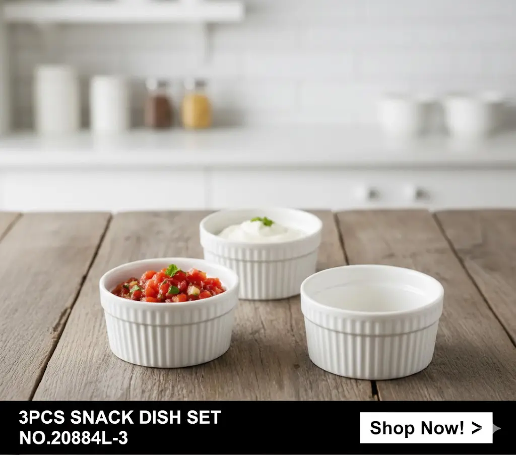 [FVM38161] 3PCS SNACK DISH SET NO.20884L-3
