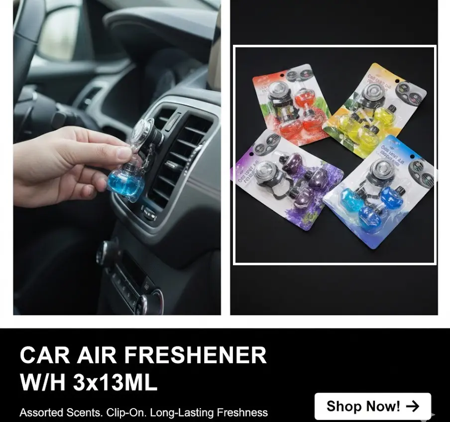 [FVM38218] CAR AIR FRESHNER W/H 3x13ML