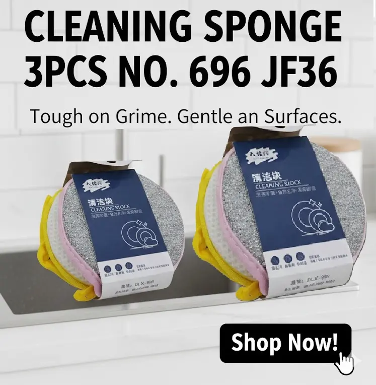[FVM38224] CLEANING SPONGE 3PCS NO.696 JF36
