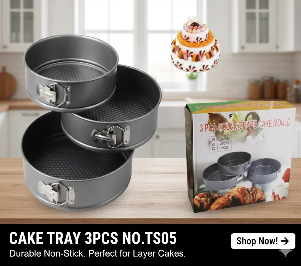 [FVM38245] [FVM38245] CAKE TRAY 3PCS NO.TS05