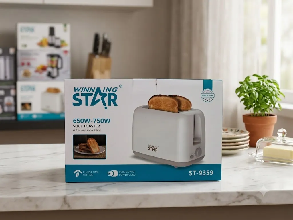 [FVM38426] WINNING STAR SLICE TOASTER 650W NO.9359