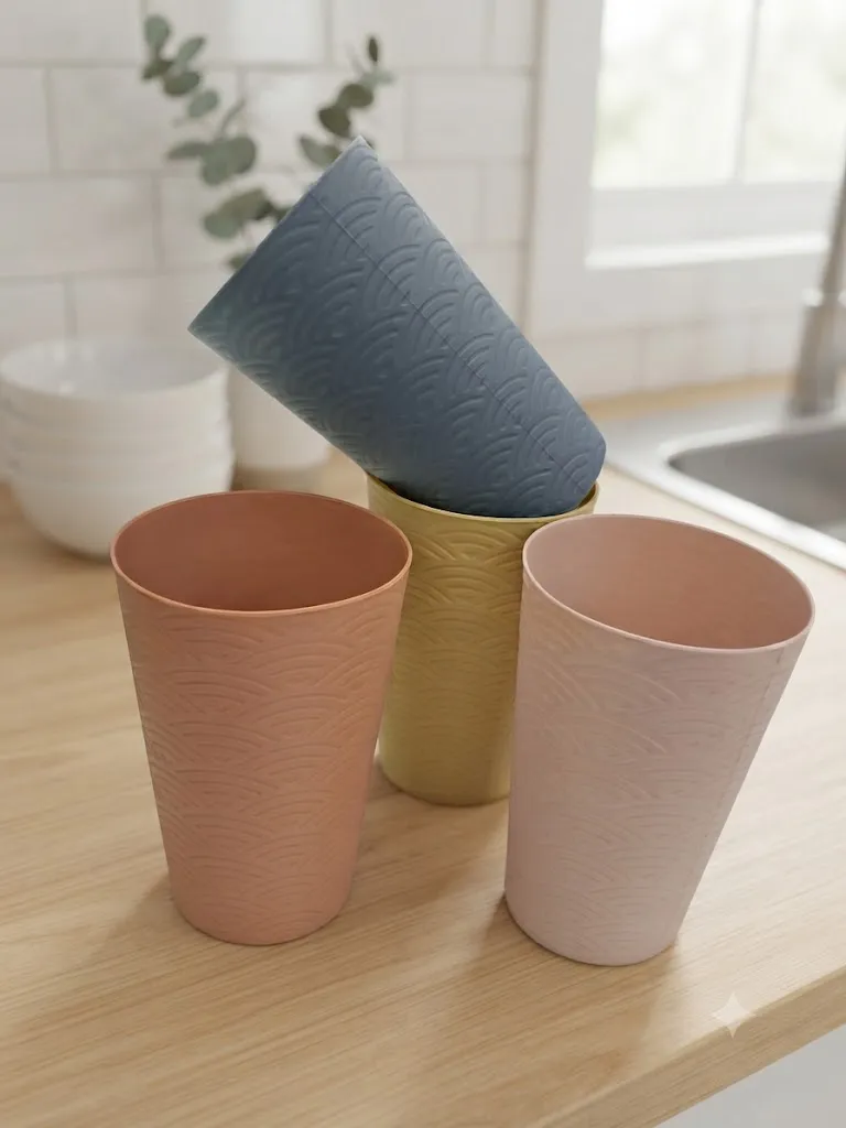 [FVM38553] PLASTIC WATER CUP 1X4PCS NO.CZ25