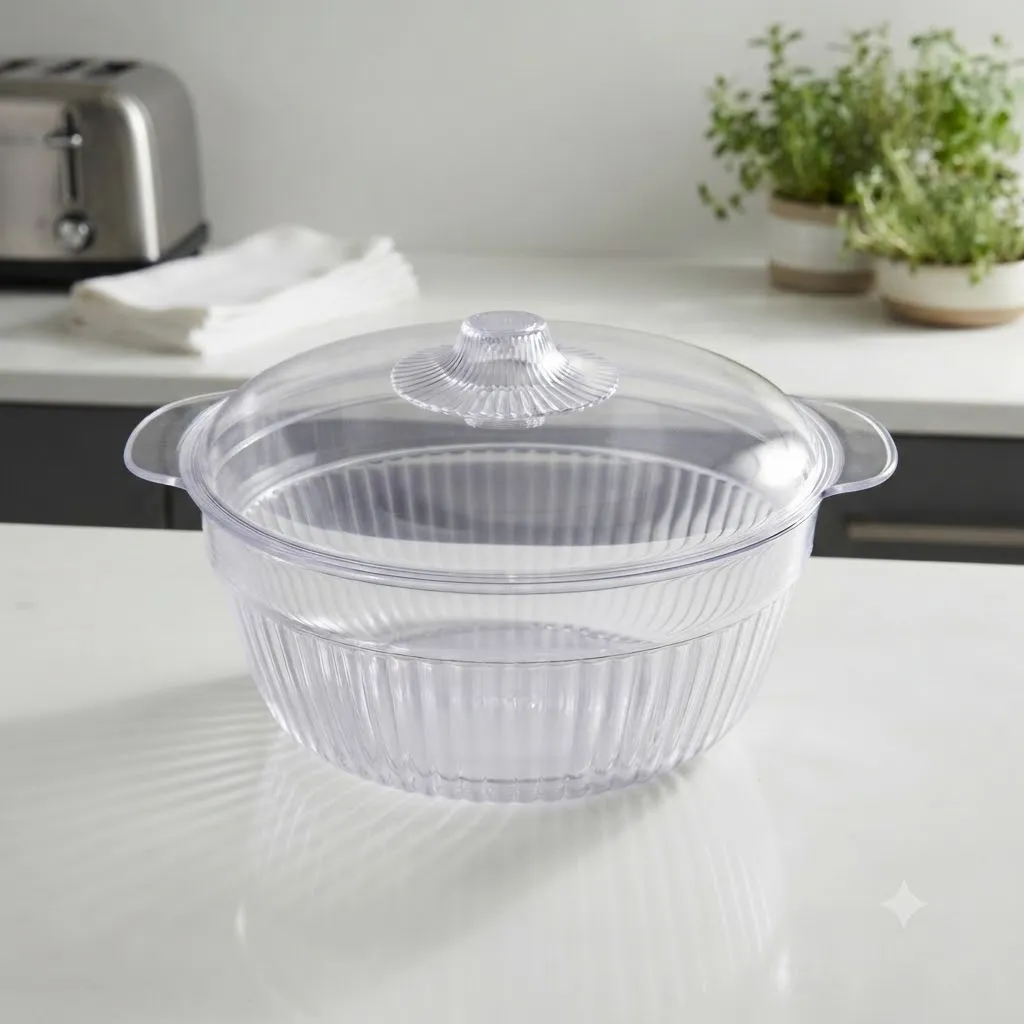 [FVM38563] [FVM38563] PLASTIC BOWL W/LID 20CM NO.A-9586-1