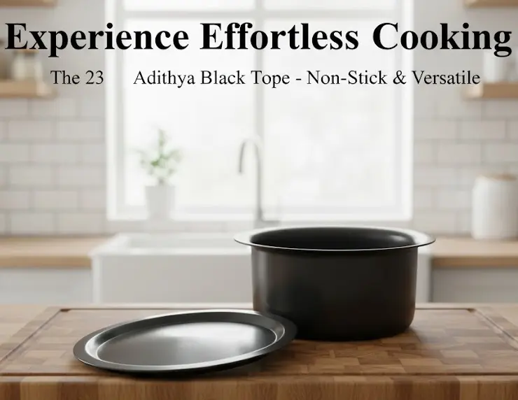 [FVM4139] ADITHYA BLACK TOPE WITH LID 23   