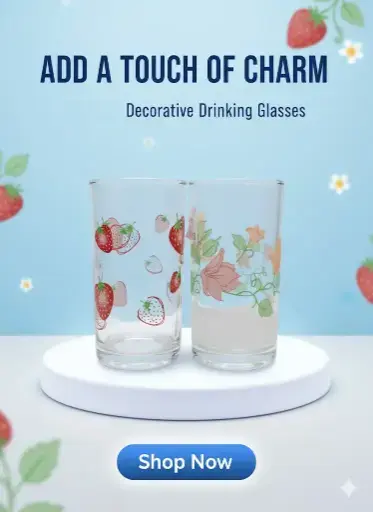 [FVM5420] GLASS LG30 FLOWER   