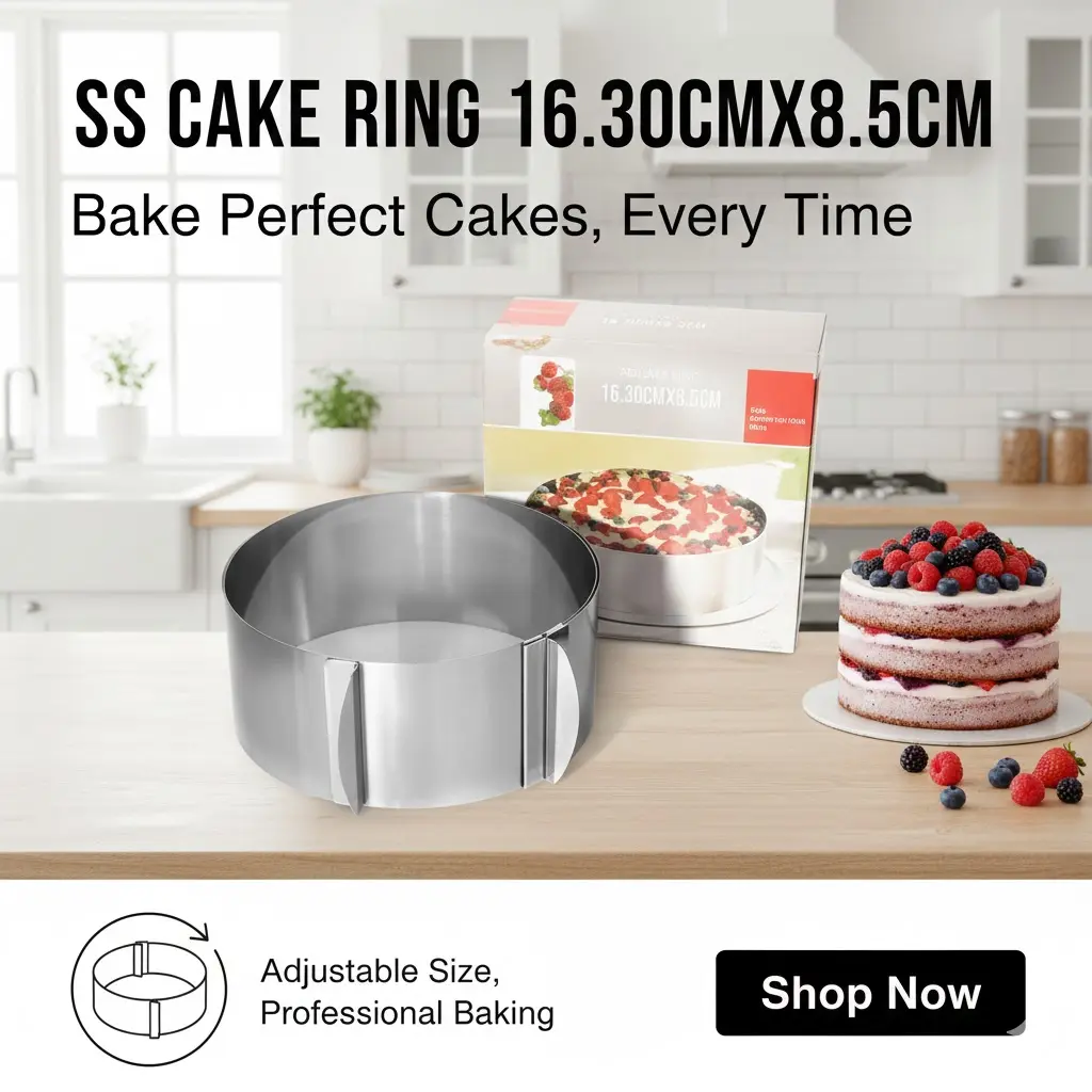 [FVM5993] SS CAKE RING 16.30CMX8.5CM   
