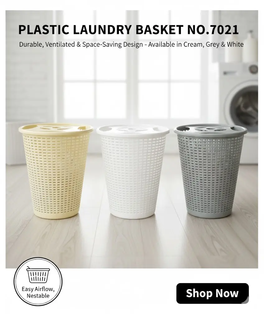 [FVM9886] [FVM9886] PLASTIC LAUNDRY BASKET NO.7021   