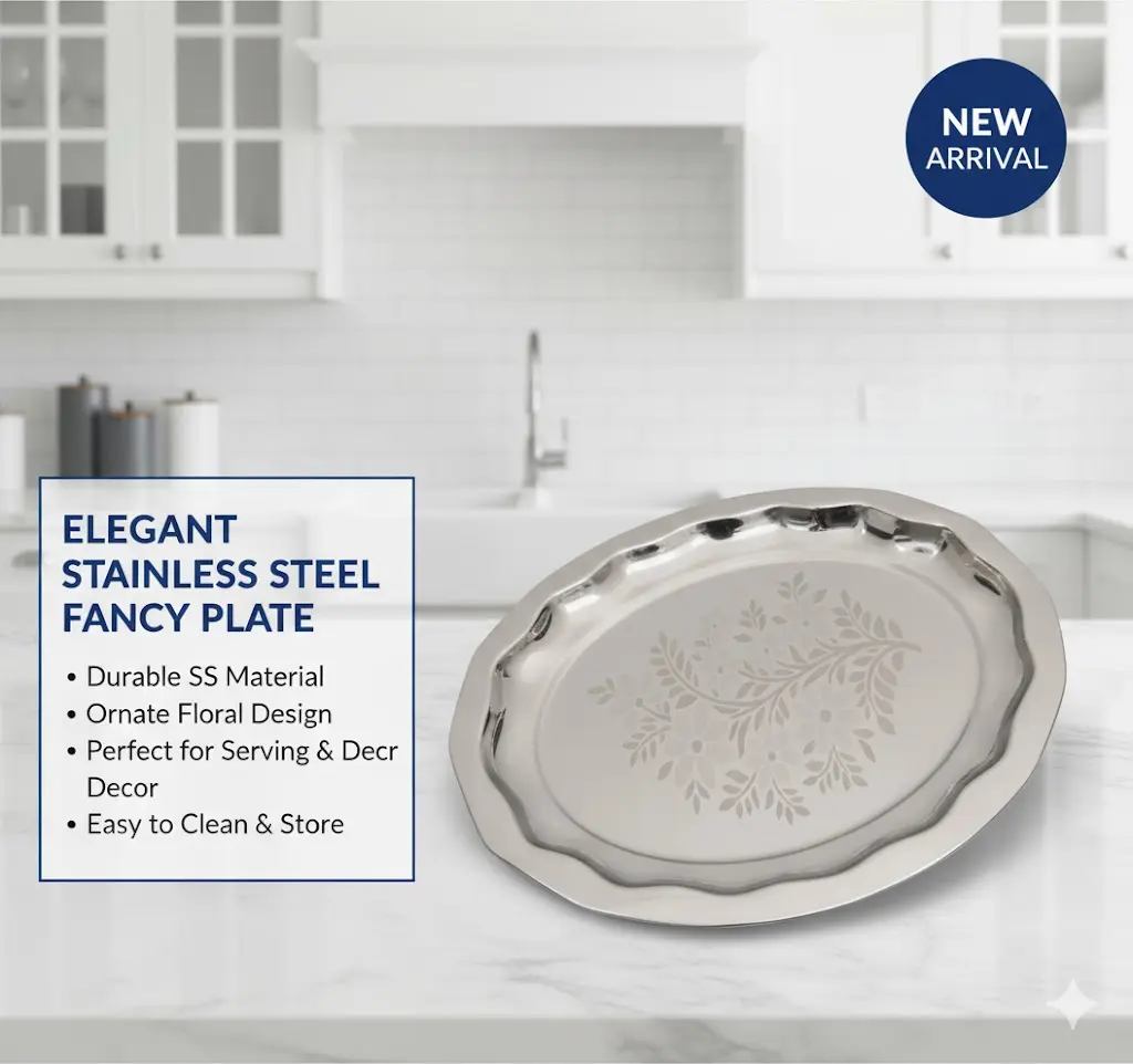 [FVM9935] SS 555 FANCY PLATE   