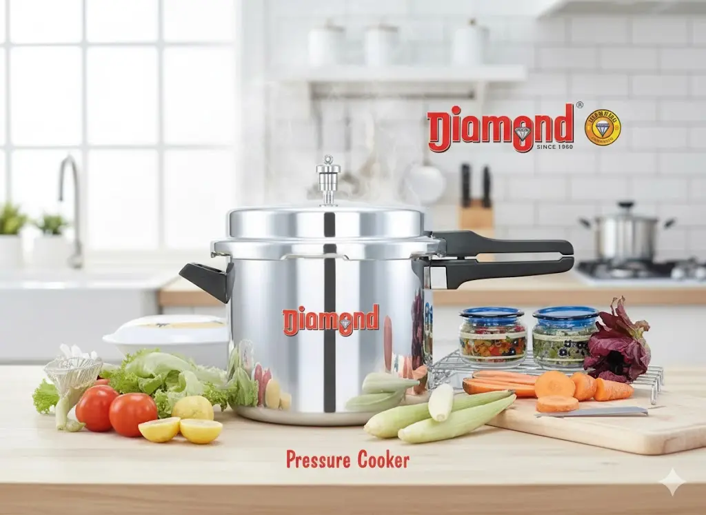[FVM18216] [FVM18216] DIAMOND PRESSURE COOKER INDUCTION 7.5LTR