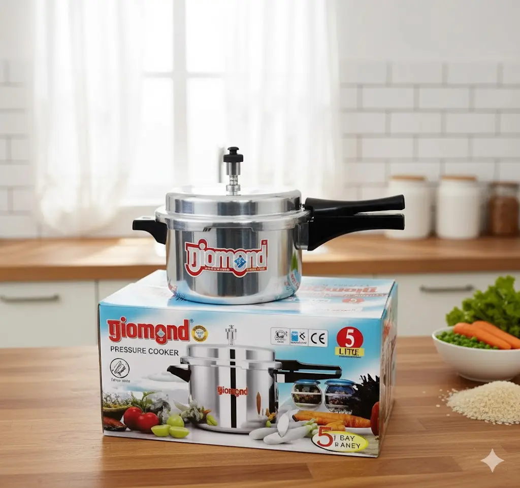 [FVM18217] DIAMOND PRESSURE COOKER INDUCTION 5LTR
