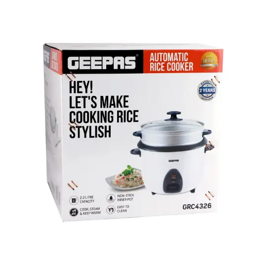 [FVM22055] GEEPAS SS RICE COOKER2.2 NO.4326