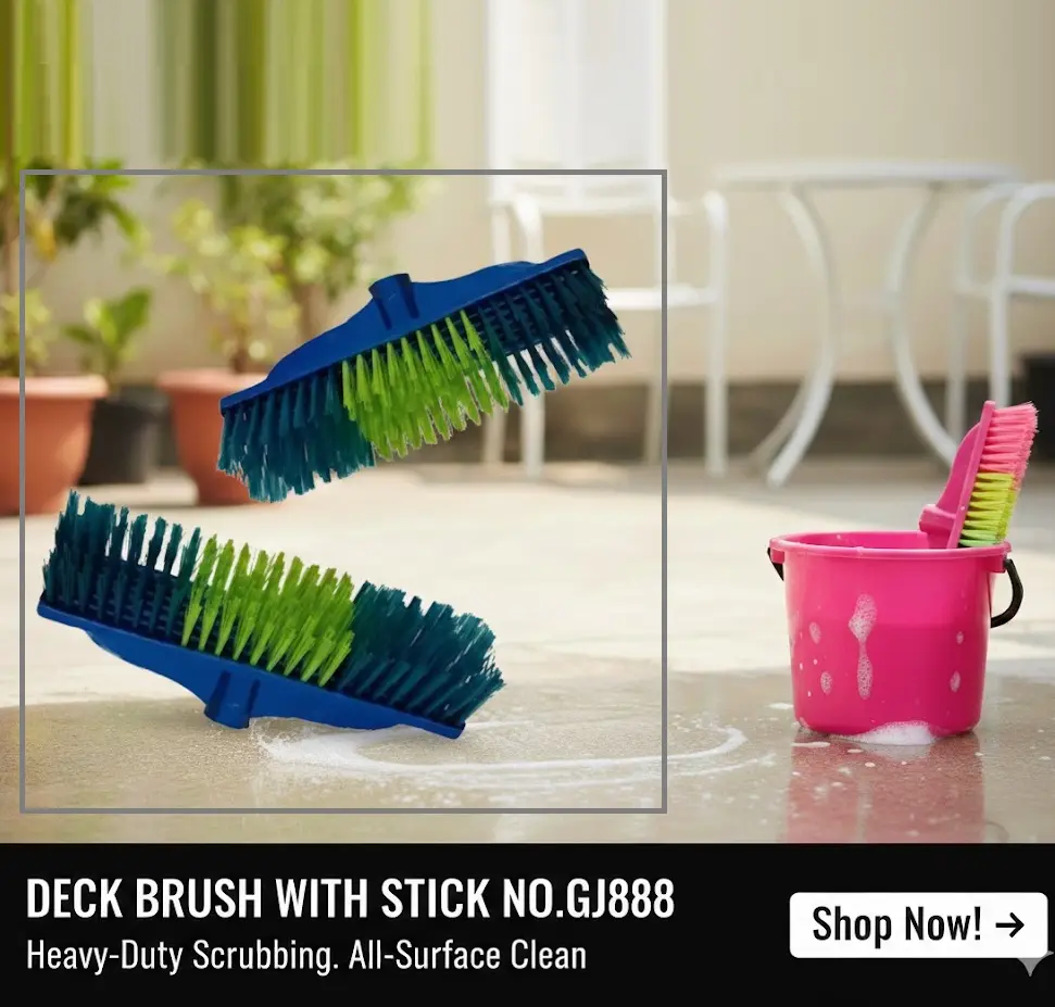 [FVM23342] [FVM23342] DECK BRUSH WITH STICK NO.GJ888   