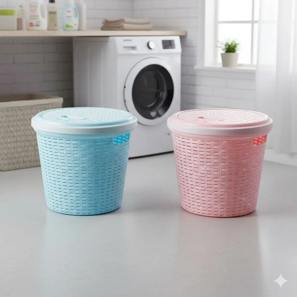 [FVM25456] PLASTIC LAUNDRY BASKET NO.2061   