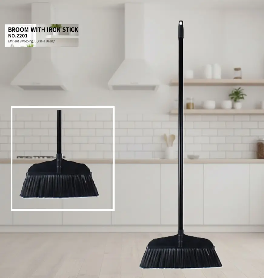 [FVM25608] [FVM25608] BROOM WITH IRON STICK NO.2201