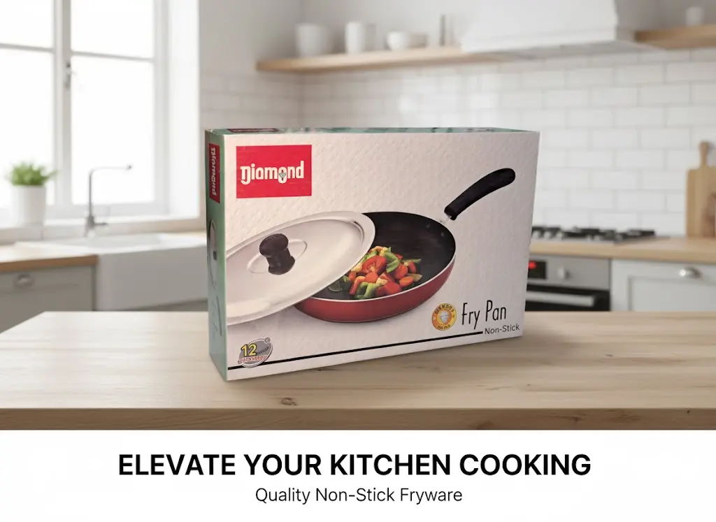 [FVM26152] DIAMOND FRY PAN MEDIUM   