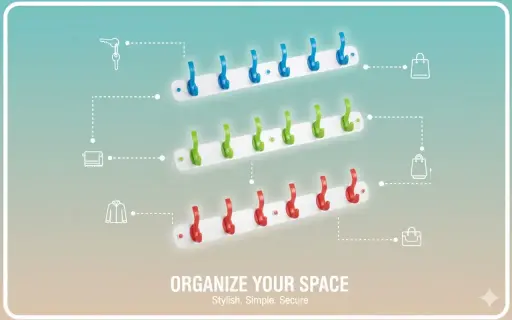 [FVM31151] [FVM31151] PLASTIC HOOK 6PCS NO.9113