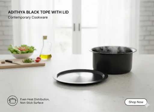 [FVM31663] [FVM31663] ADITHYA BLACK TOPE WITH LID 15   