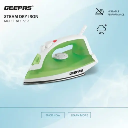 [FVM33002] [FVM33002] GEEPAS STEAM DRY IRON NO.7783
