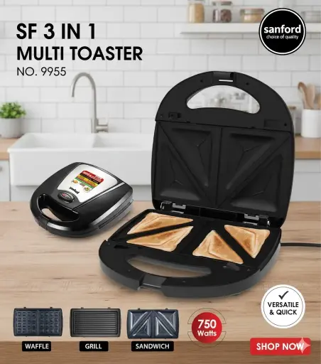 [FVM33044] [FVM33044] SF 3 IN 1 MULTI TOASTER NO.9955