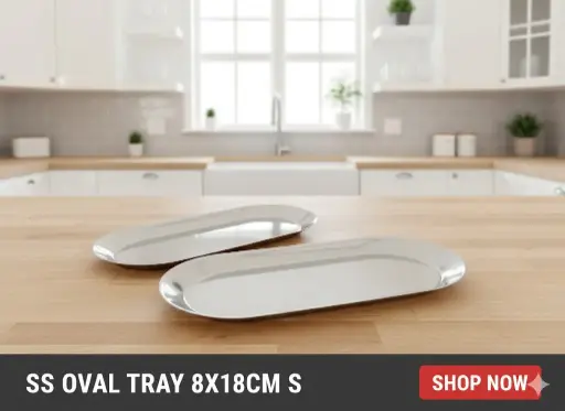 [FVM34894] [FVM34894] SS OVAL TRAY 8X18CM S   