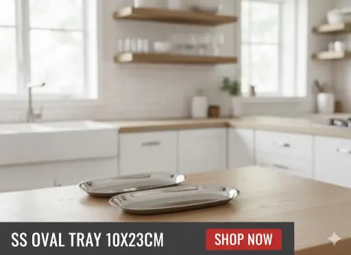 [FVM34896] [FVM34896] SS OVAL TRAY 10X23CM M   