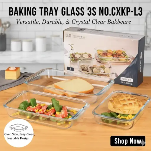 [FVM35669] [FVM35669] BAKING TRAY GLASS 3S NO.CXKP-L3   