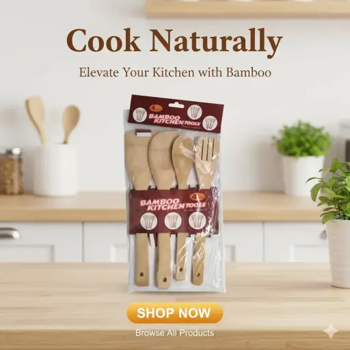 [FVM36258] [FVM36258] BAMBOO SPATULA SET 1X4 NO.YZ05   