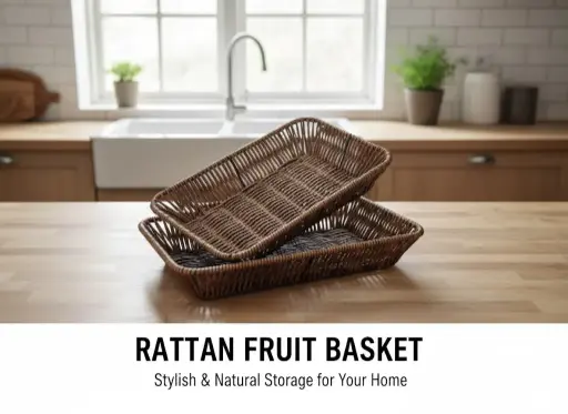 [FVM36690] [FVM36690] RATTAN FRUIT BASKET NO.CR65